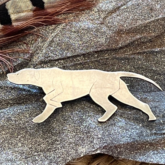Vintage Pointer Retriever Dog Sterling Silver Brooch Pin Labrador Retriever? - Picture 4 of 17
